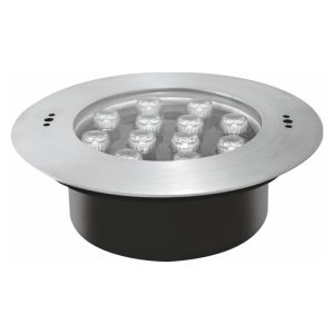 چراغ توکار استخری استیل 36وات فول کالر